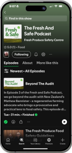 The Fresh And Safe Podcast iPhone mock up